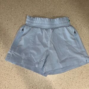 Kids High Waist Light Blue Shorts